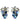 【USA輸入】ヴィンテージ リスナー 青葡萄 イヤリング/Vintage LISNER Blue Grape Clip On Earrings