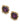 【USA輸入】ヴィンテージ エイボン パープル ラインストーン イヤリング/Vintage AVON Purple Rhinestones Clip On Earrings