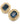 【USA輸入】ヴィンテージ SWAROVSKI オクタゴン ブルー イヤリング/Vintage SWAROVSKI Octagon Blue Clip On Earrings