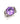 【USA輸入】ヴィンテージ スターリングシルバー ラベンダー ガラス リング/Vintage Sterling Lavender Glass Ring