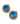 【USA輸入】 ヴィンテージ CASCADES ネオンブルー ビジュー イヤリング/VINTAGE CASCADES Neon Blue Clip On Earrings