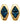 【USA輸入】ヴィンテージ スワロフスキー社 サファイアブルー イヤリング/Vintage Swarovski Sapphire Clip On Earrings